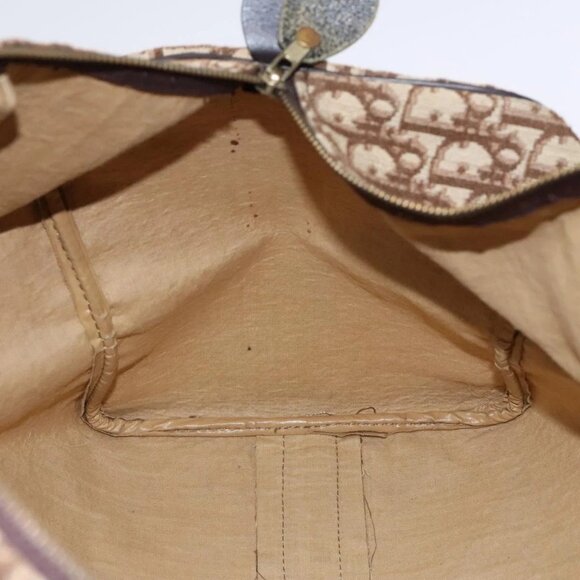 Christian Dior Trotter Canvas Boston Bag Brown Auth EC203 - Picture 12 of 16